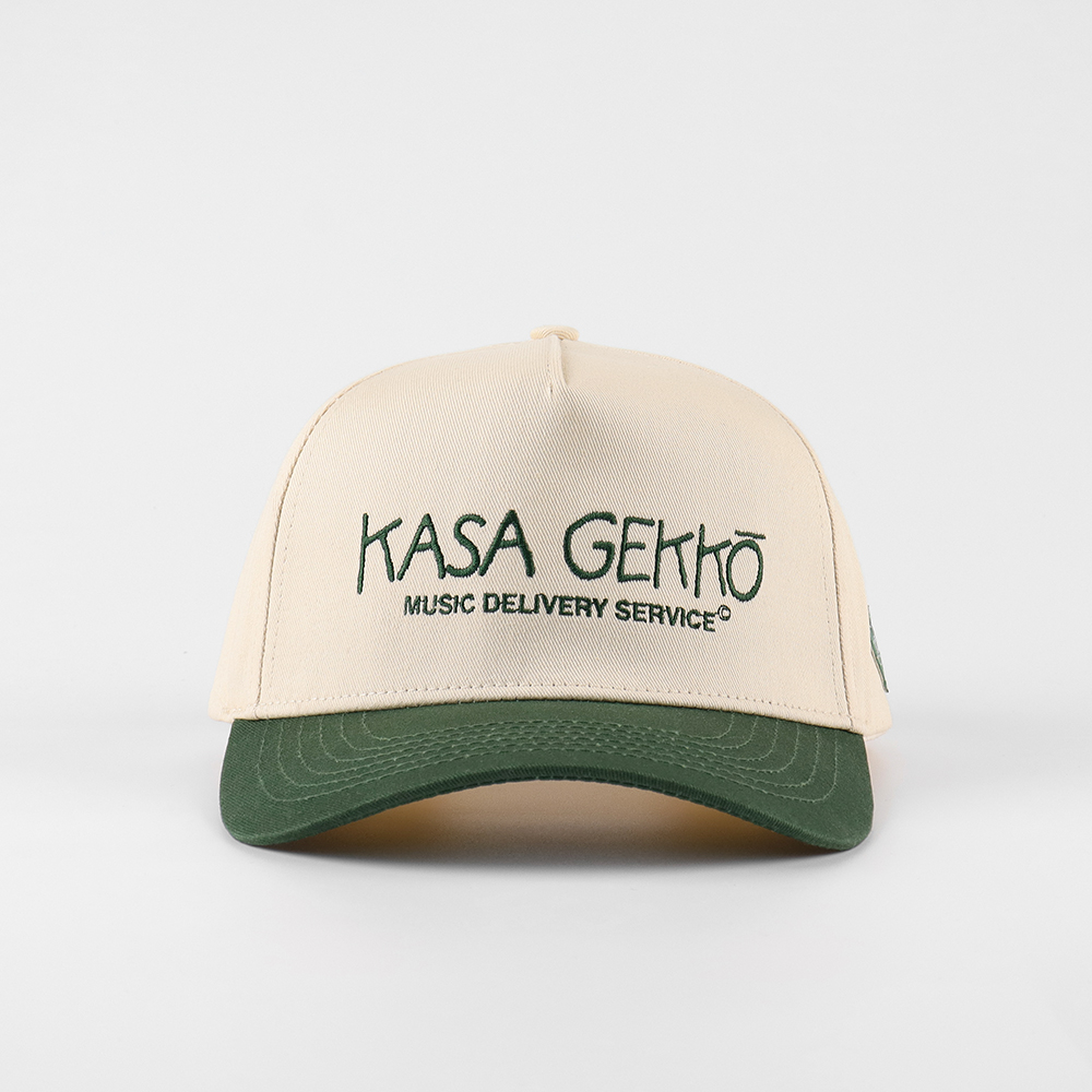 KASA GETTO Two-Tone Cotton Twill Baseball Cap with Flat Embroidery