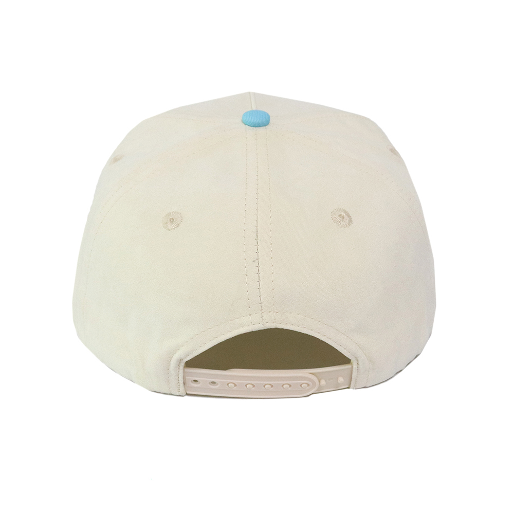 Two-Tone Script Embroidered Cotton Twill Baseball Cap