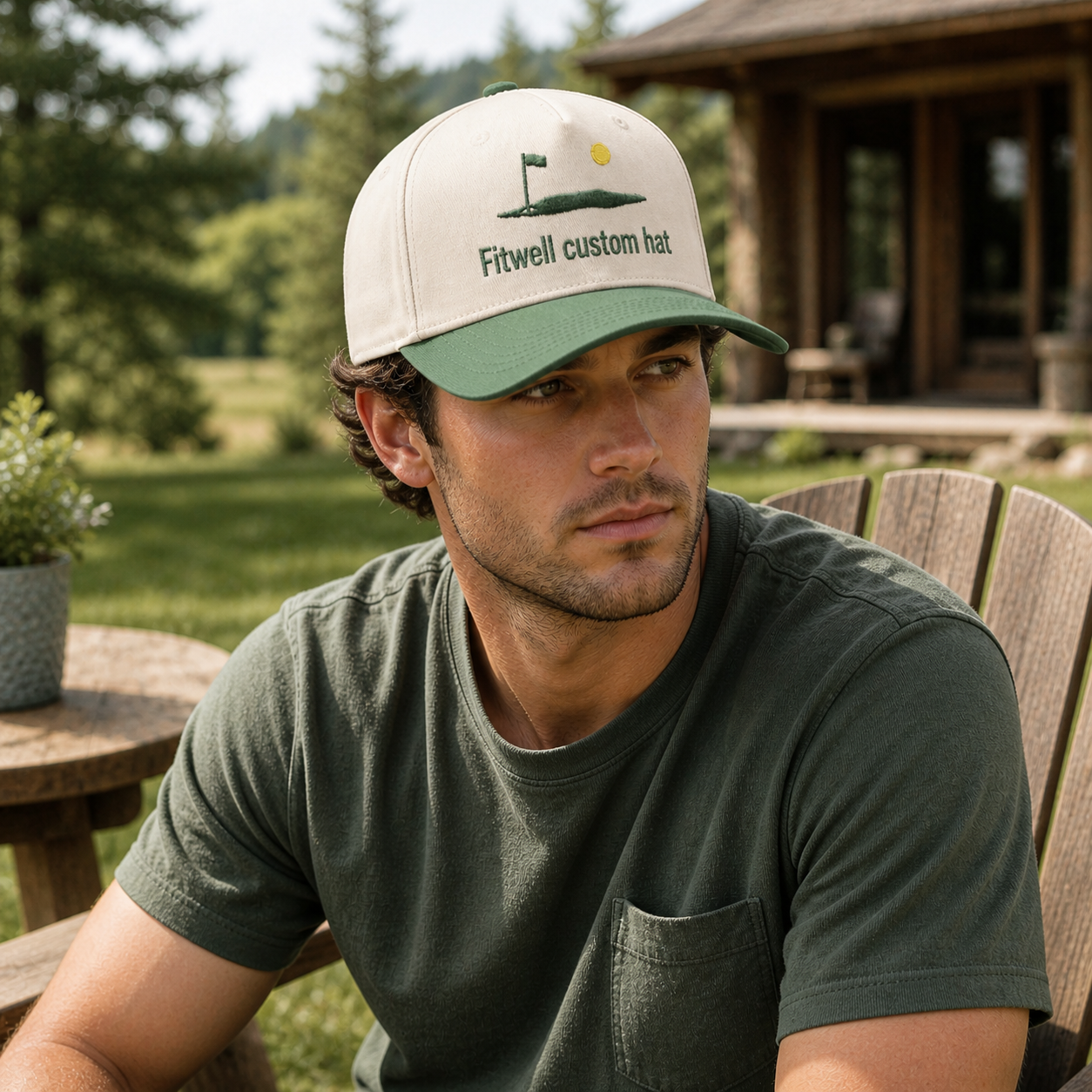 International Golf Concept Two Tone Baseball Cap