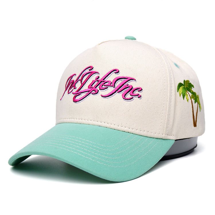 Ink Life Inc Two Tone Embroidered Baseball Cap
