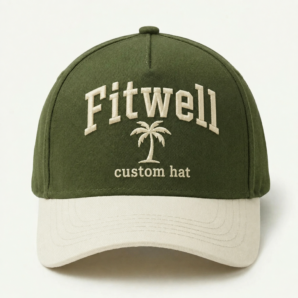Los Angeles West Coast Club Two-Tone Embroidered Olive Baseball Cap