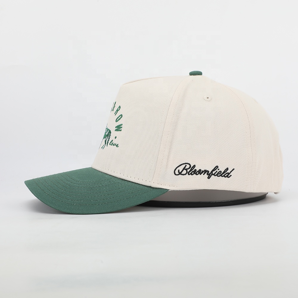 Stock & Row Two-Tone Green Embroidered Baseball Cap