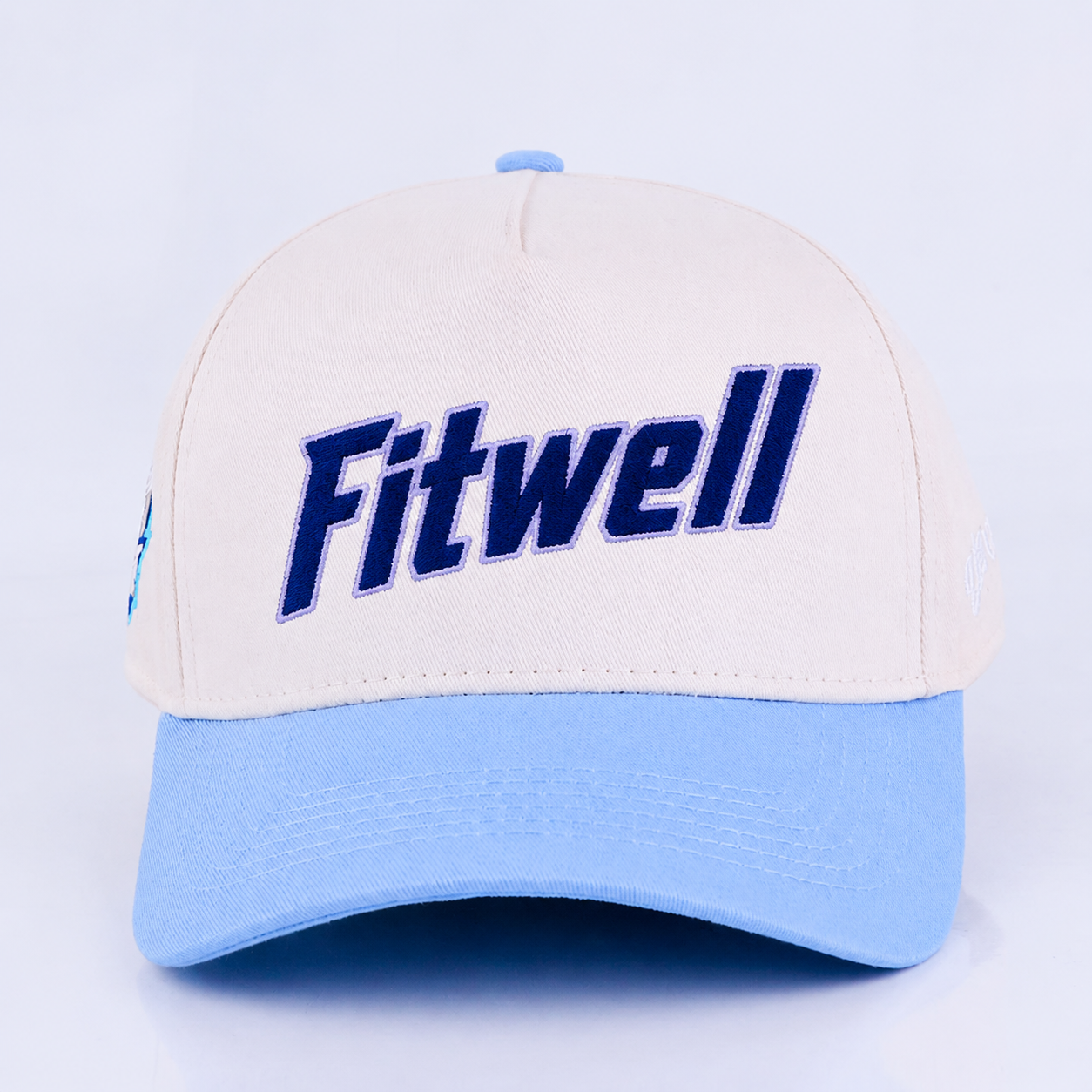 Eagle Embroidered Two-Tone Cotton Twill Baseball Cap