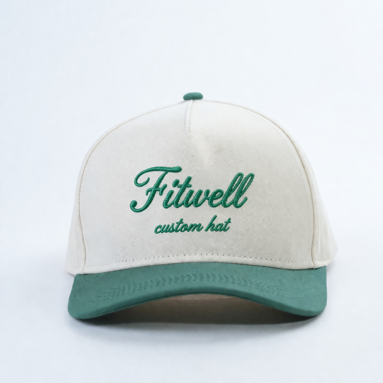 Two-Tone Cotton Twill Baseball Cap with “From Griffiths with Love” Embroidery