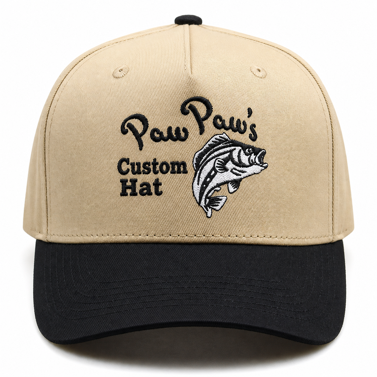 Paw Paw's Bait & Tackle Two Tone Baseball Cap