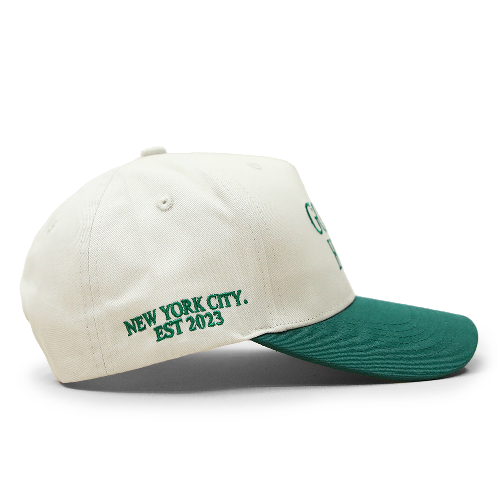 Golden Hour Embroidered Baseball Cap – Classic Two-Tone Cotton Hat