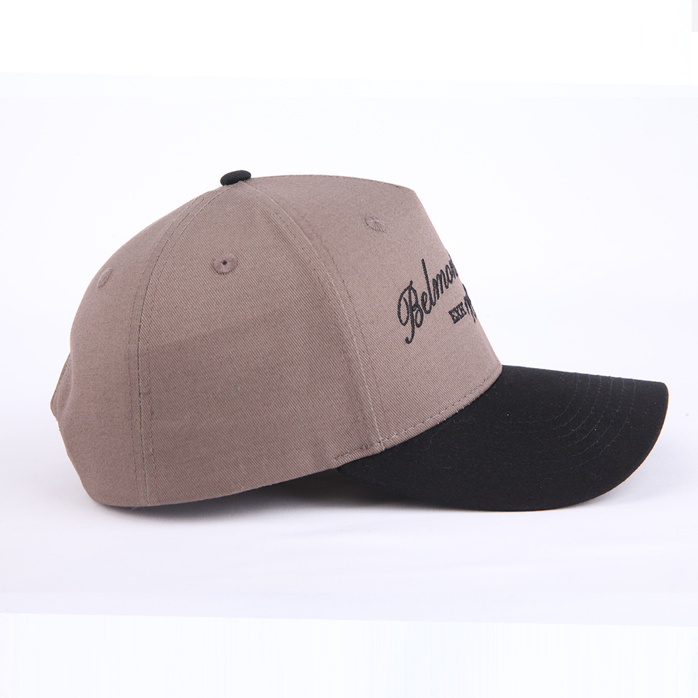 Two-Tone Belmont Acres Flat Embroidered Cotton Baseball Cap