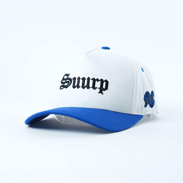 Suurn White Blue Two-Tone Embroidered Baseball Cap