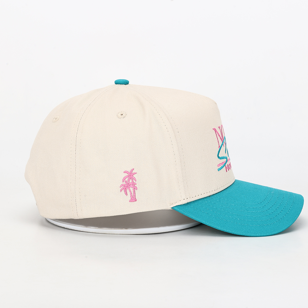 Retro Color Block Street Style Embroidered Baseball Cap