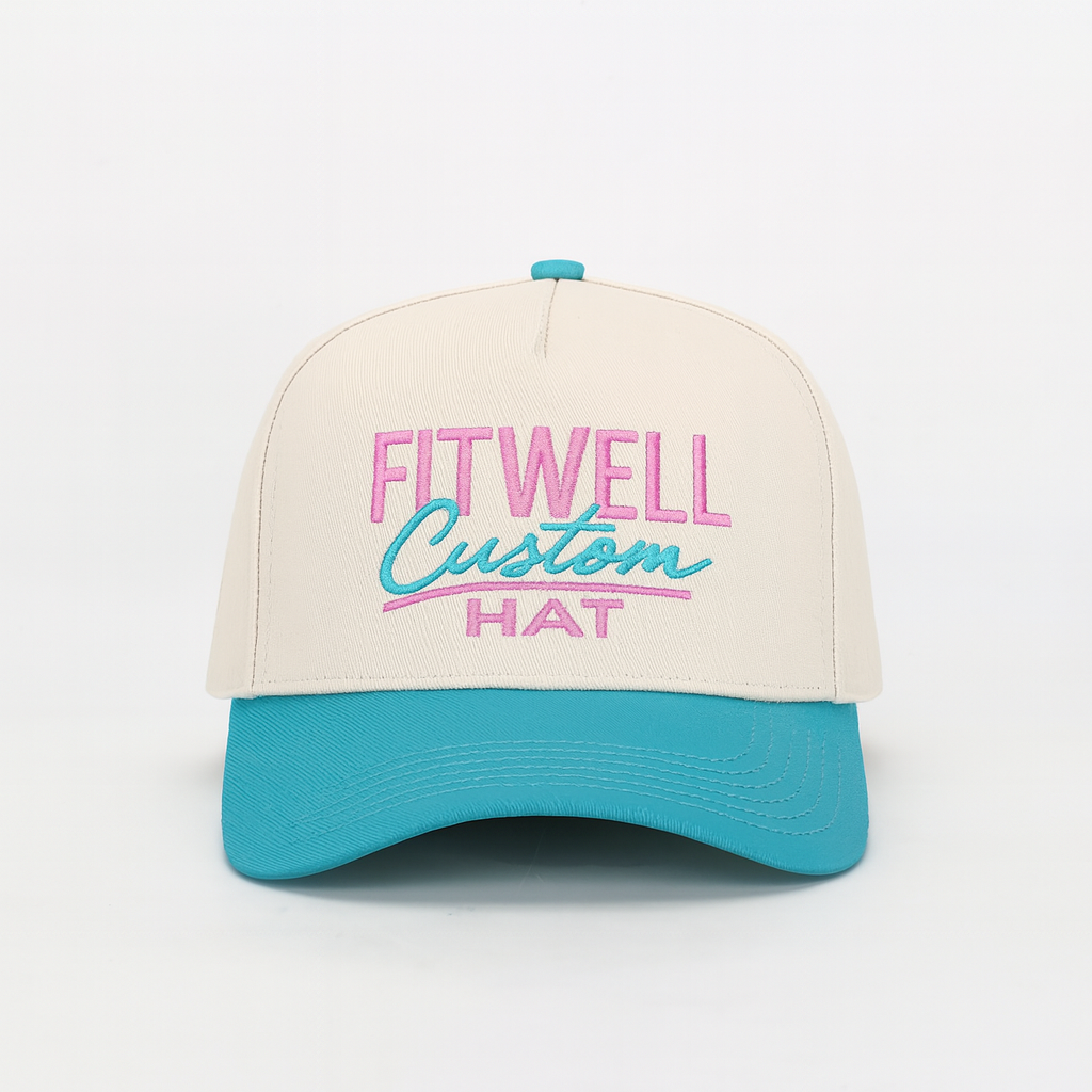 Retro Color Block Street Style Embroidered Baseball Cap