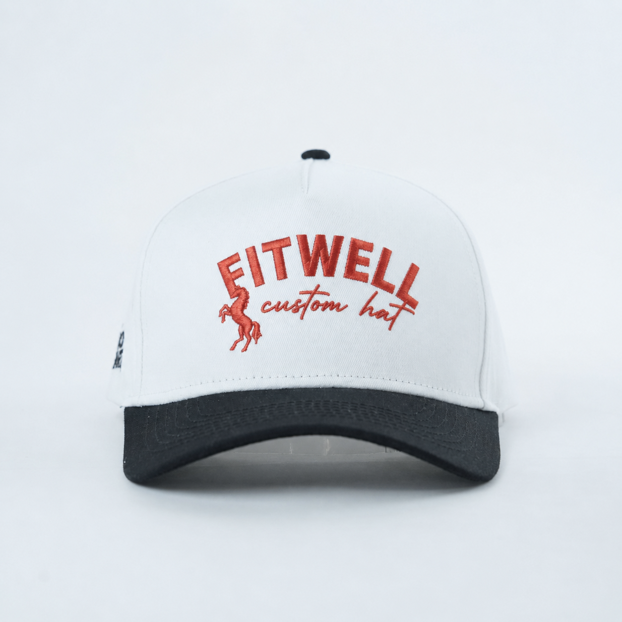 White Black Save A Horse Embroidered Two-Tone Baseball Cap