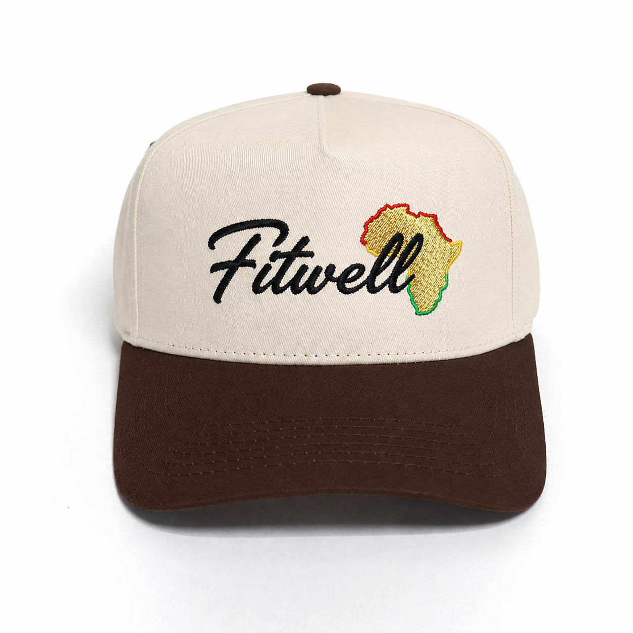Children of Africa Two-Tone 5 Panel Cotton Twill Baseball Cap