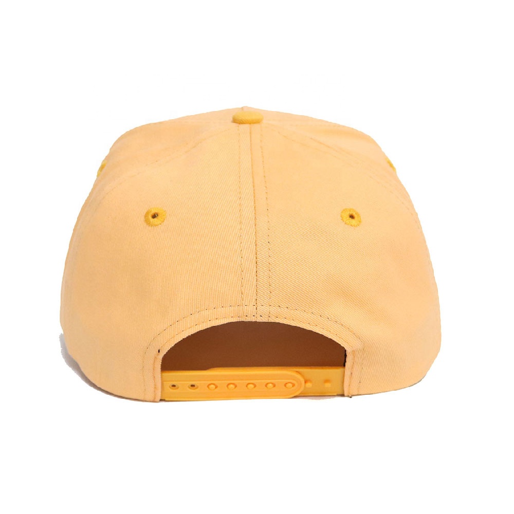 Cute Cartoon Chick Embroidered Yellow 5 Panel Baseball Cap