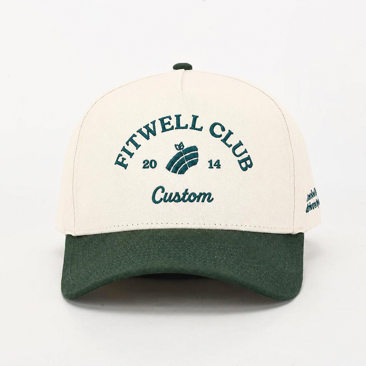 Two-Tone 3D Embroidered REEVES CLUB Westfield 5-Panel Cotton Twill Baseball Cap