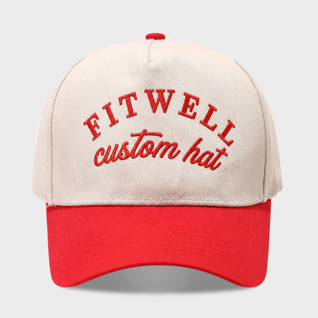 Cream Two Tone Tanned & Tipsy Embroidered Baseball Cap