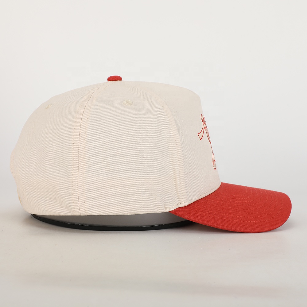 Vintage Dice Embroidered Two-Tone Baseball Cap – 5 Panel Cotton Twill Hat