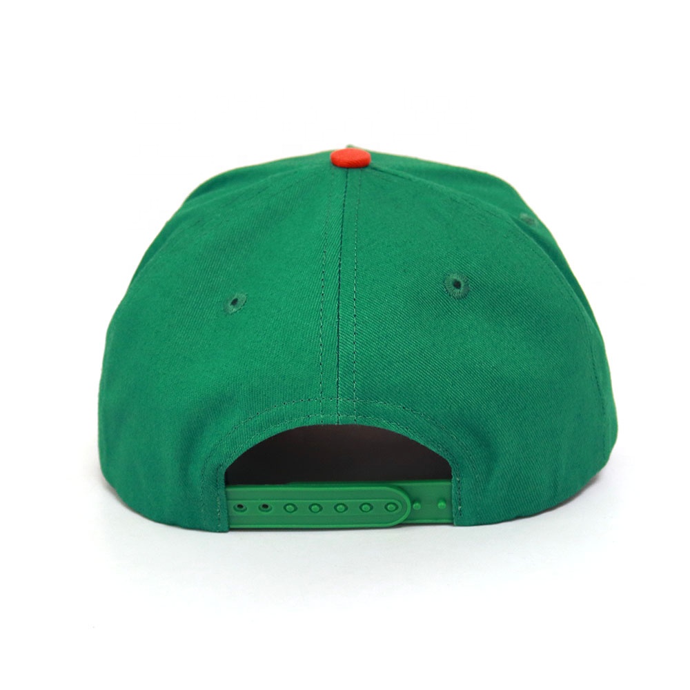 Green and Orange HL Embroidered Two-Tone Baseball Cap