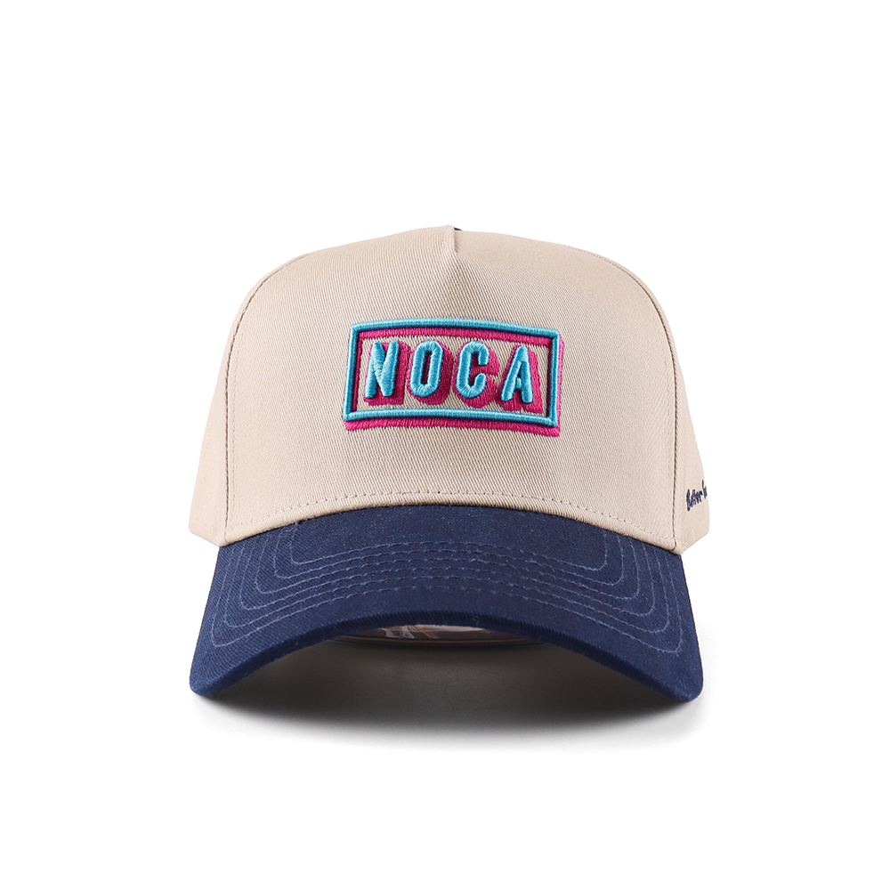 Two-Tone NOCA Embroidered Cotton Twill Baseball Cap