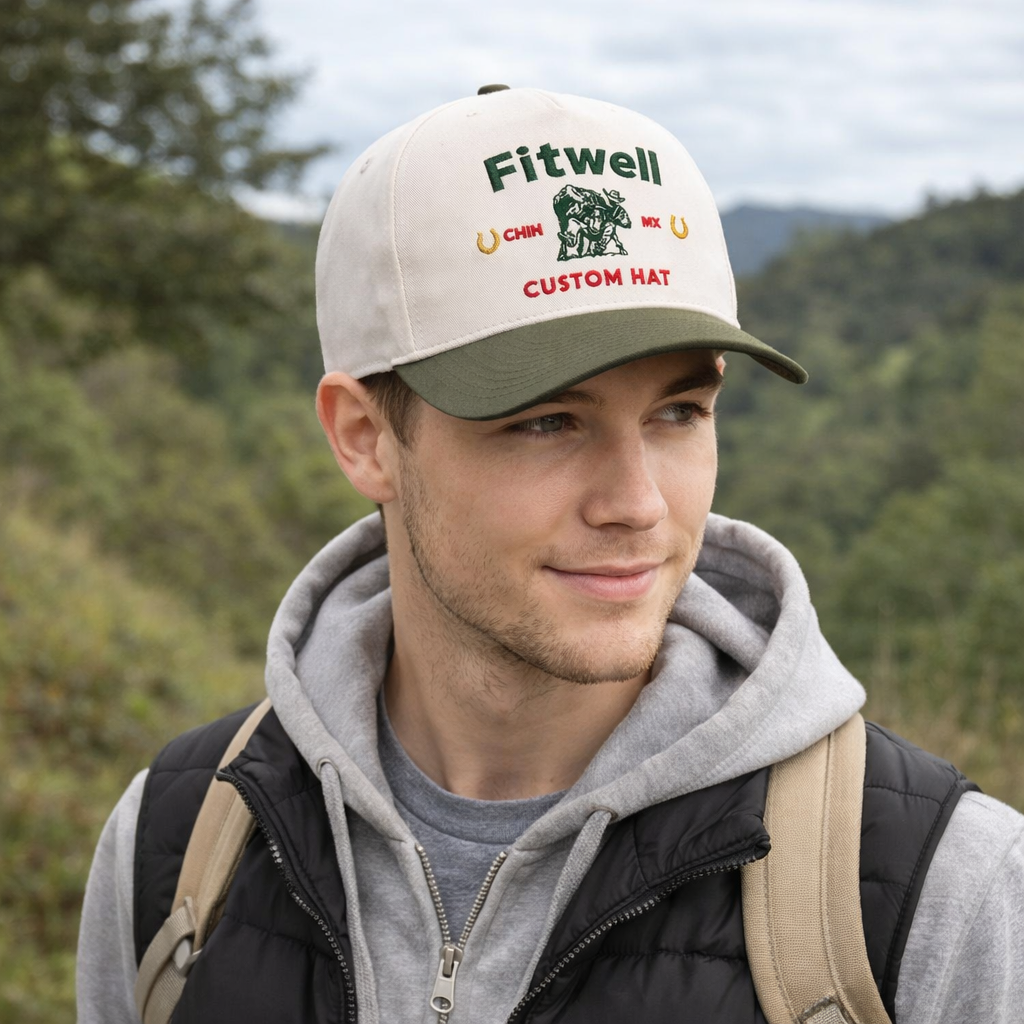 Rattler Wrestling Cotton Baseball Cap – Two-Tone Embroidered Hat