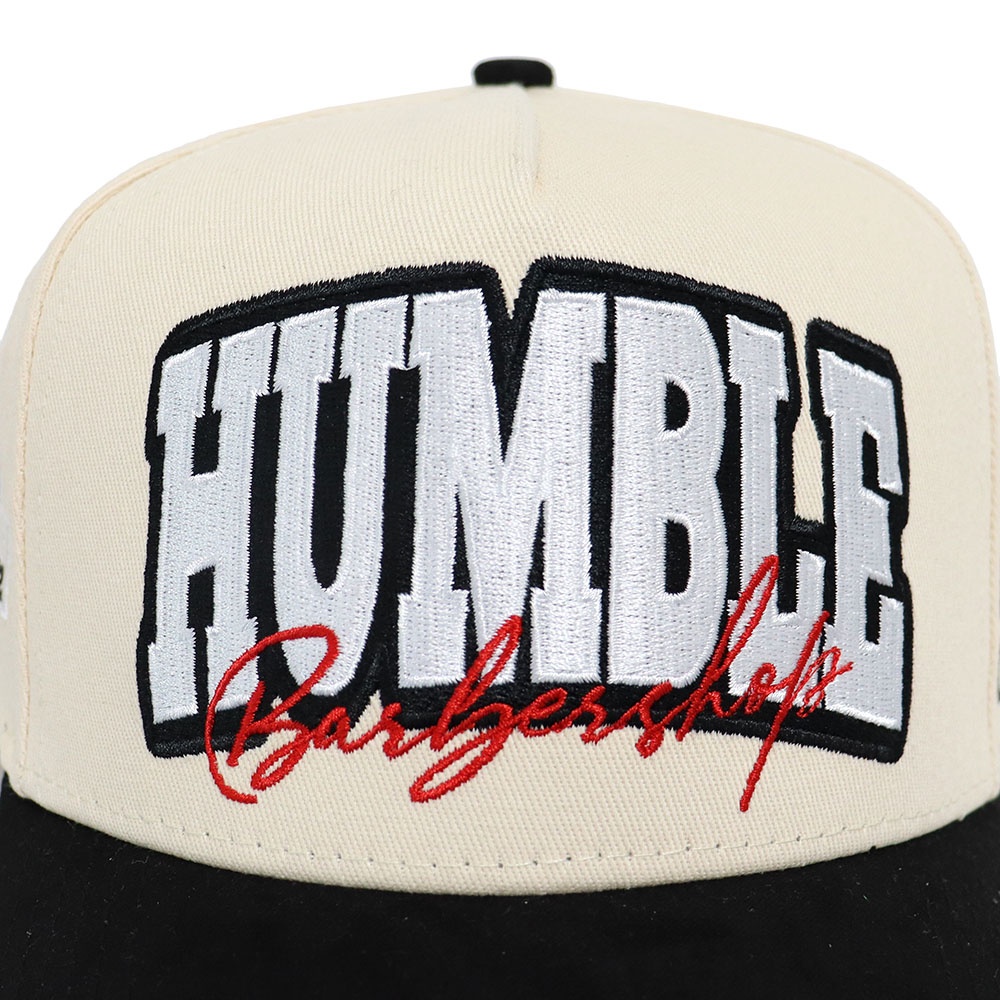 Humblé Embroidered Two-Tone 5 Panel Cotton Twill Baseball Cap