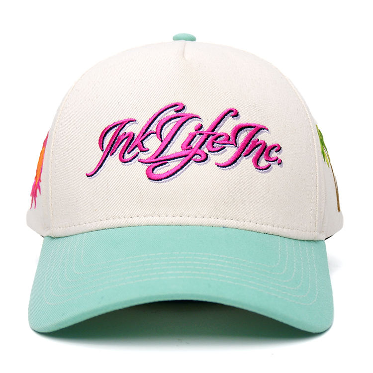Ink Life Inc Two Tone Embroidered Baseball Cap