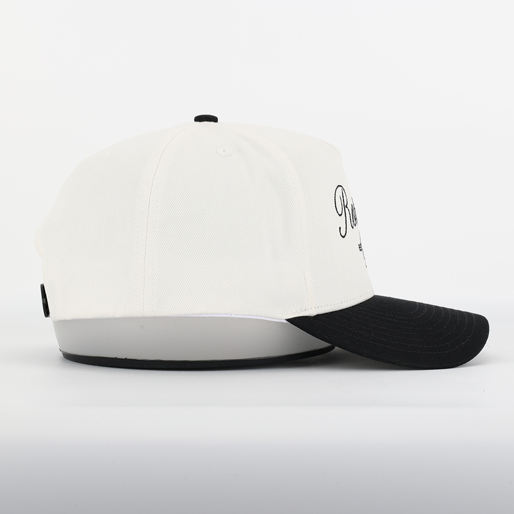 Rose Lane Embroidered Two-Tone Baseball Cap – 5 Panel Cotton Twill Hat