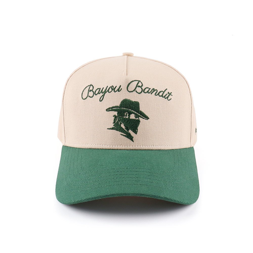 Bayou Bandit Two-Tone Embroidered Cotton Twill Baseball Cap