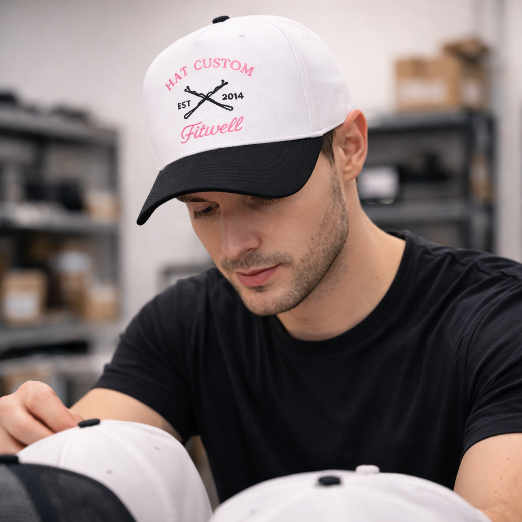 Salon Norrell Pretty Hair Club Baseball Cap – White & Black Two-Tone Design