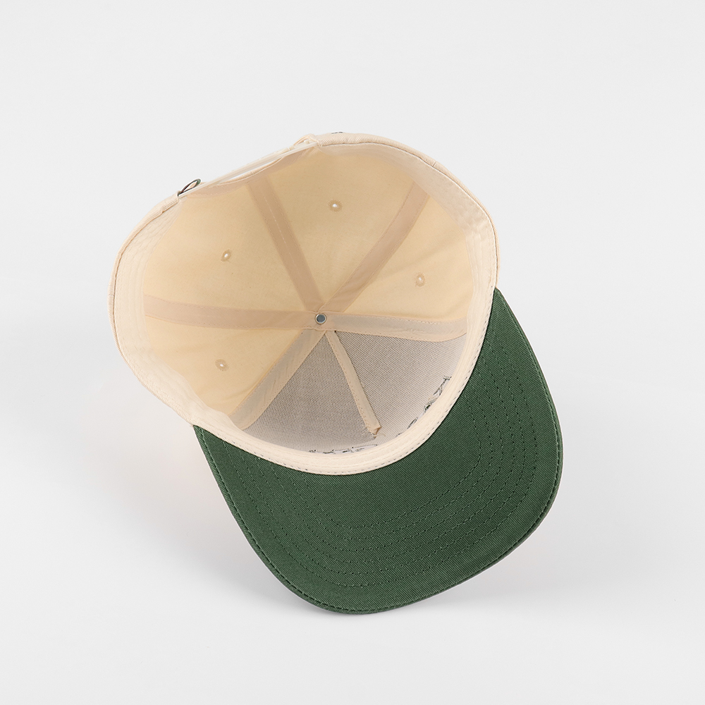KASA GETTO Two-Tone Cotton Twill Baseball Cap with Flat Embroidery