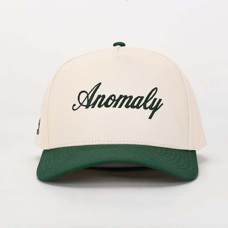 Anomaly Two-Tone Cotton Baseball Cap with Flat Embroidery