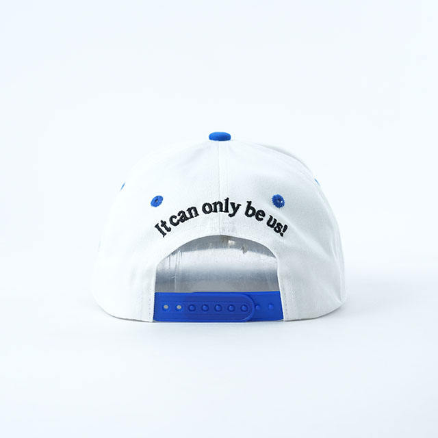 Suurn White Blue Two-Tone Embroidered Baseball Cap