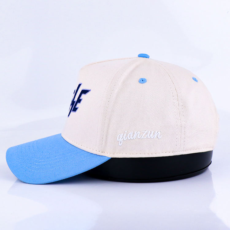Eagle Embroidered Two-Tone Cotton Twill Baseball Cap