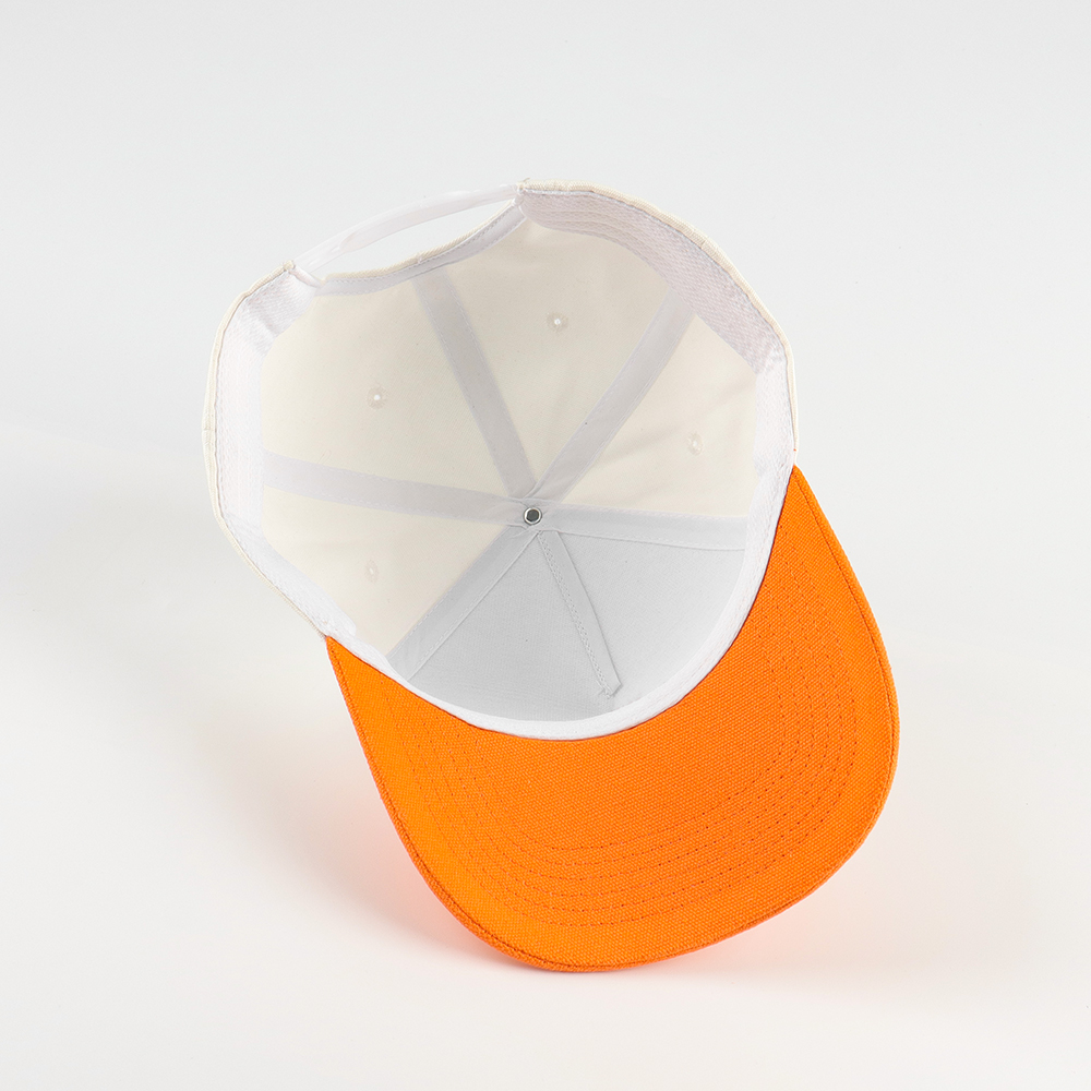 Cream & Orange Texas Duck Embroidered 5-Panel Baseball Cap
