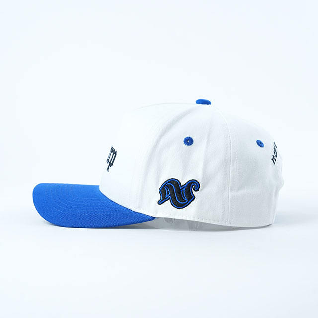 Suurn White Blue Two-Tone Embroidered Baseball Cap