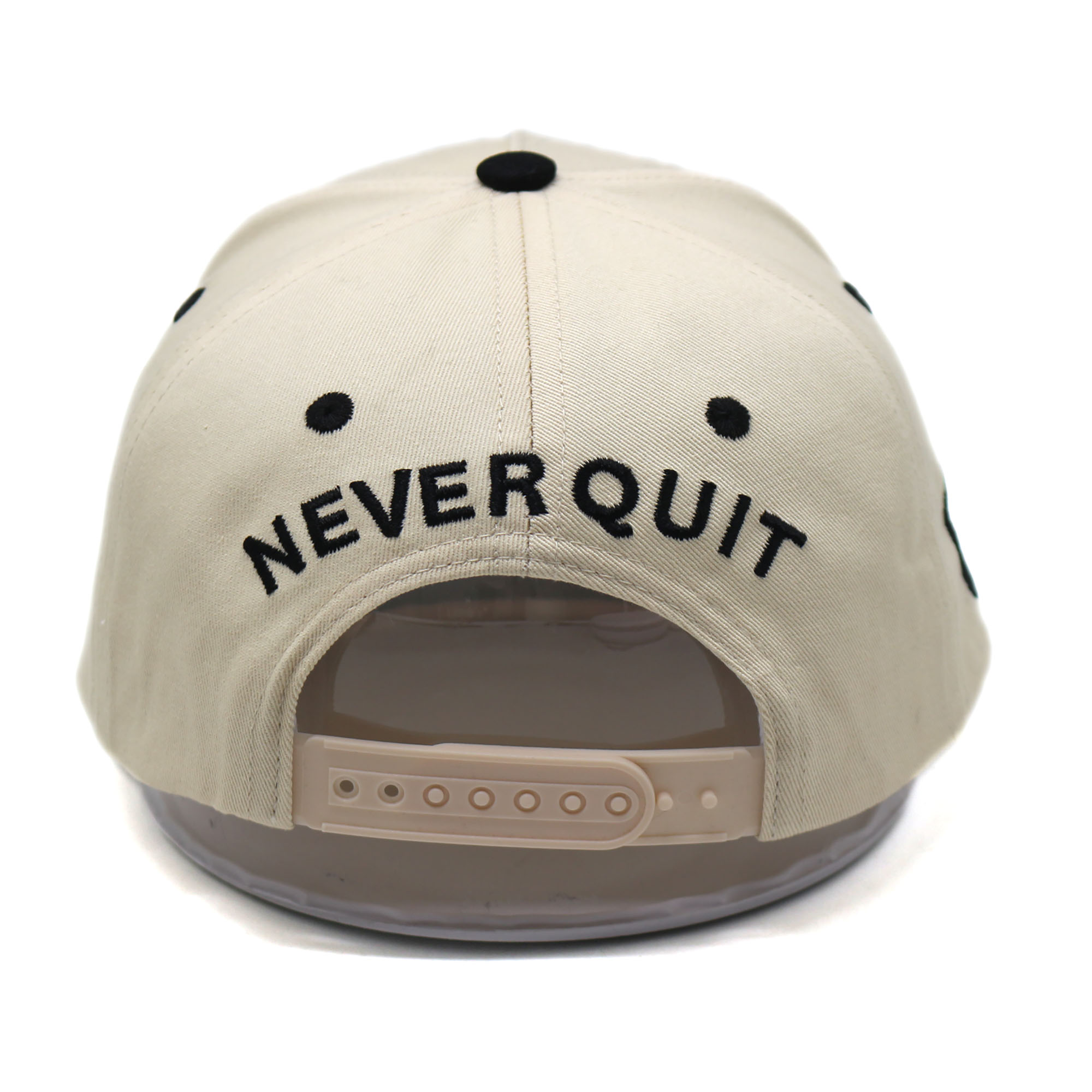 Two-Tone 5-Panel Cotton Twill Baseball Cap with Flat Embroidery