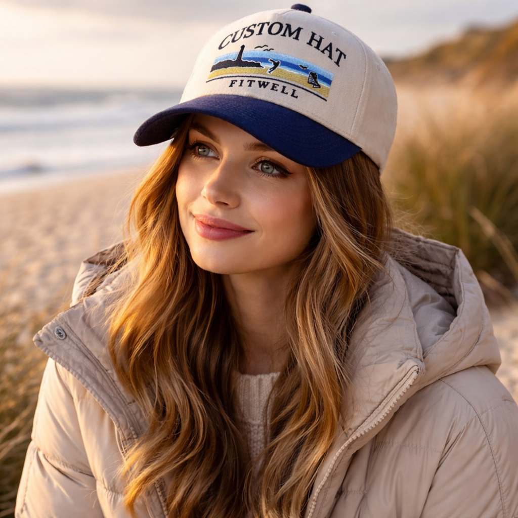 Cape Cod Beach Lax Embroidered 5-Panel Cotton Twill Baseball Cap
