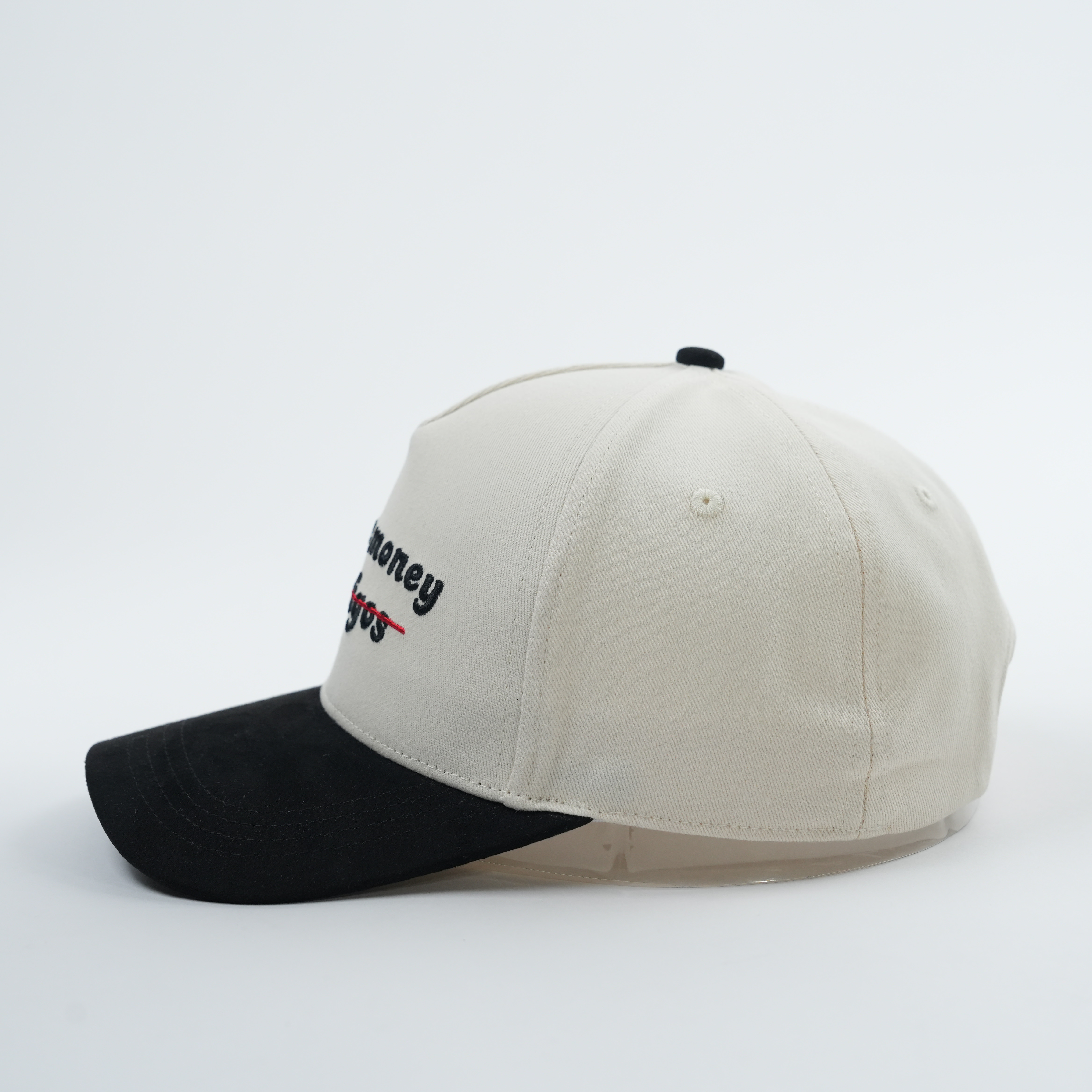 “Make Money Not Amigos” Embroidered Two-Tone 5-Panel Baseball Cap