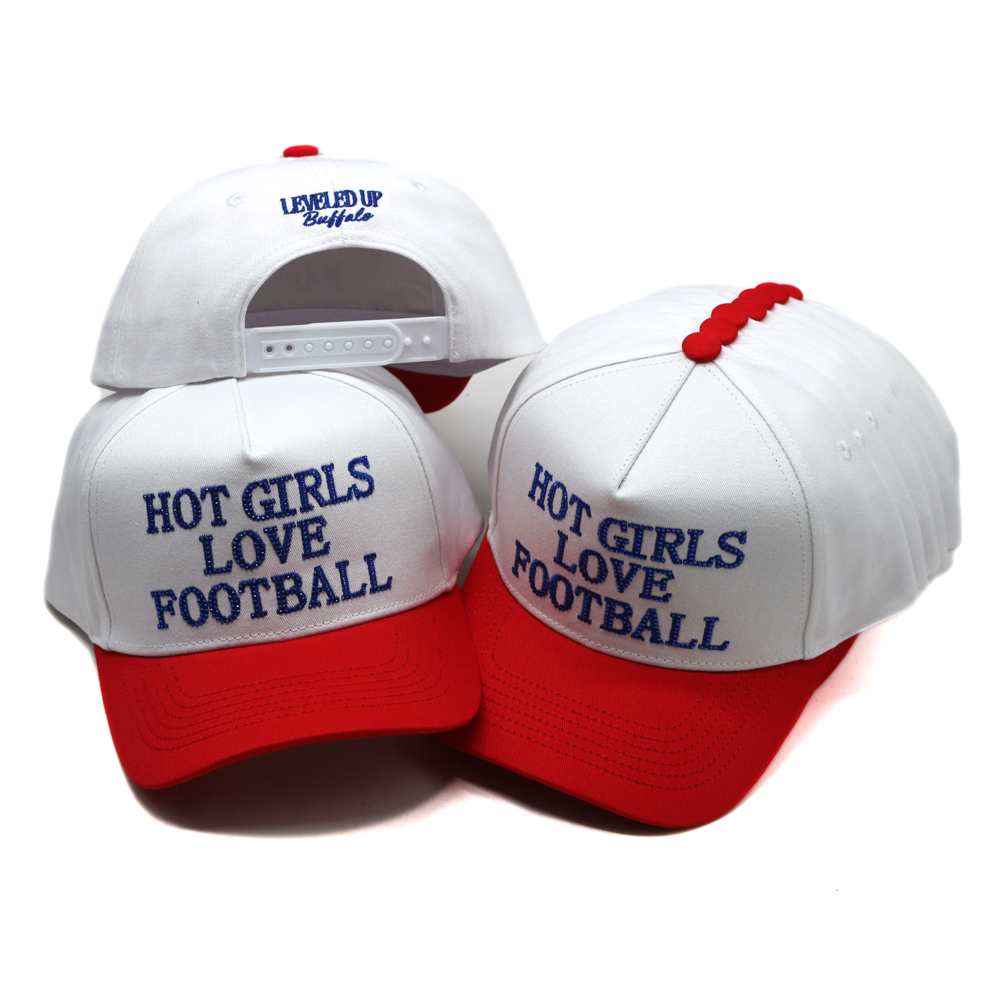 Two-Tone 5-Panel Cotton Twill Baseball Cap with Embroidered Slogan