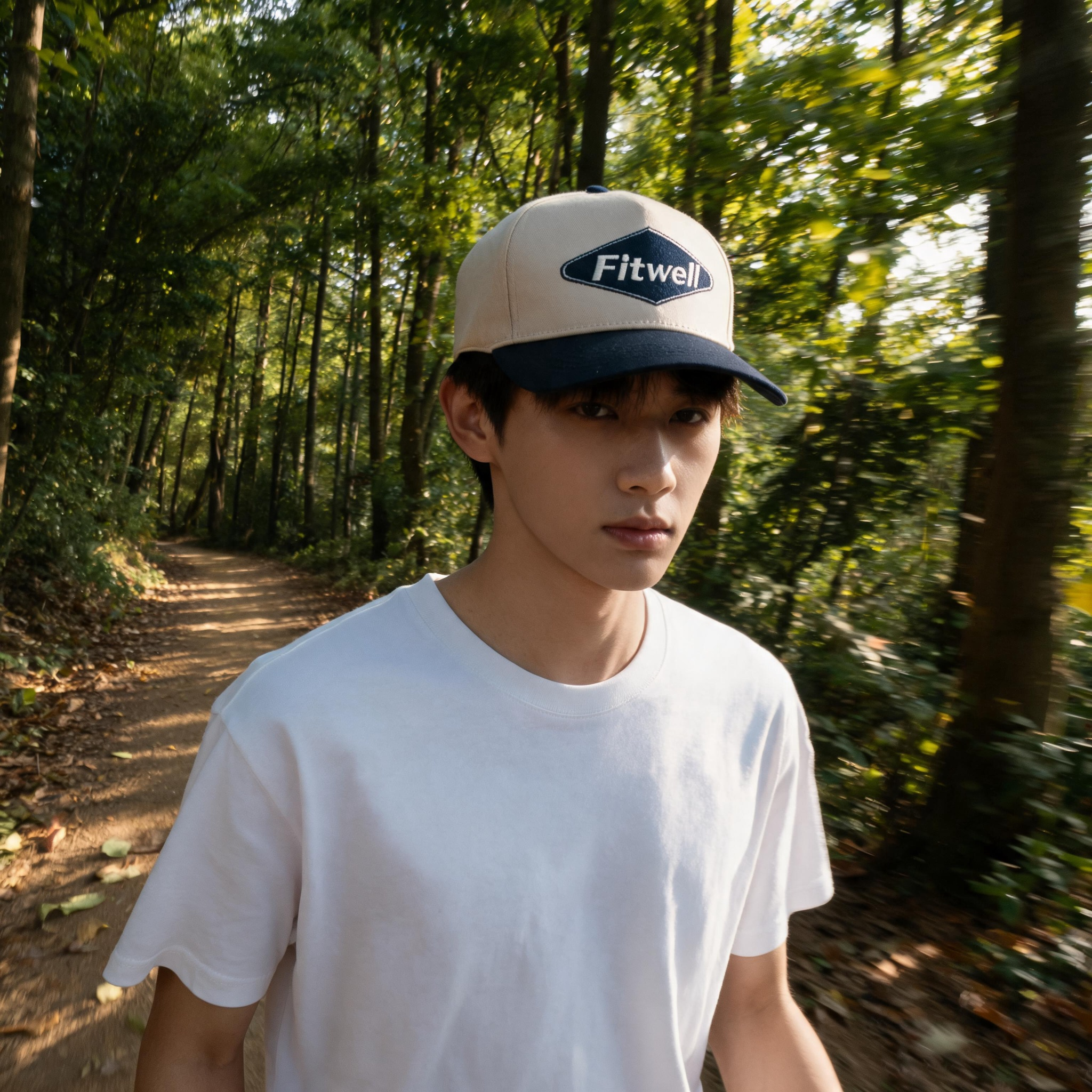 Two Tone Cotton Twill Baseball Cap with Embroidered Logo Patch and Adjustable Fit