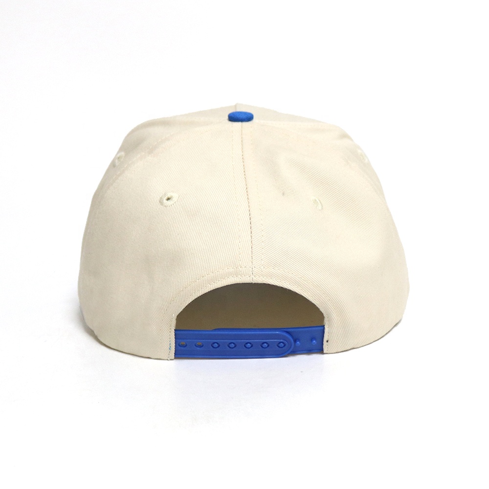 Blue and Beige 858 Crest Embroidered Baseball Cap