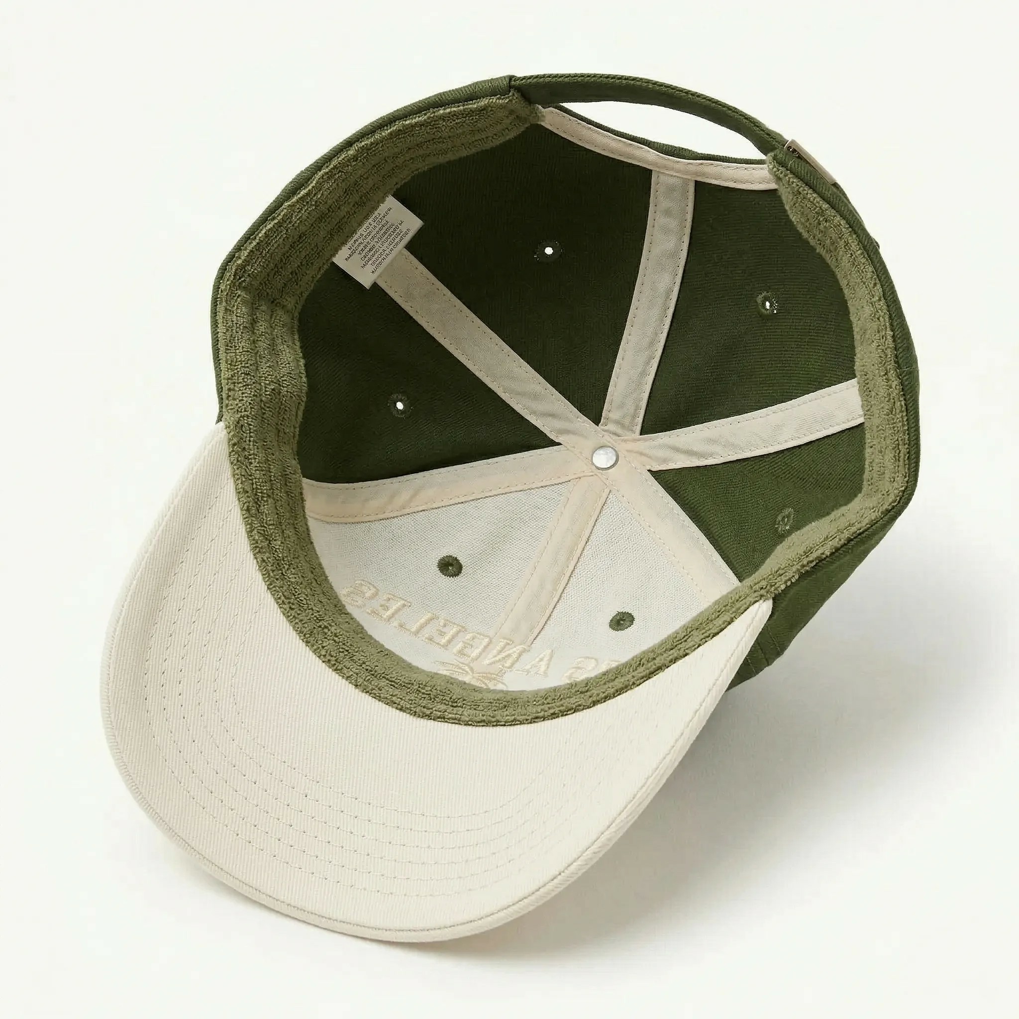 Los Angeles West Coast Club Two-Tone Embroidered Olive Baseball Cap