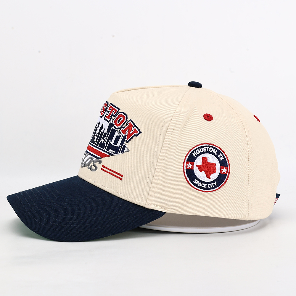 Houston Skyline Embroidered Two-Tone Baseball Cap