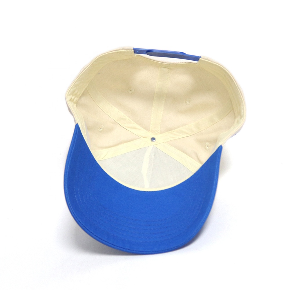 Blue and Beige 858 Crest Embroidered Baseball Cap