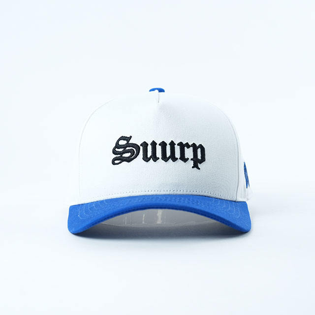 Suurn White Blue Two-Tone Embroidered Baseball Cap
