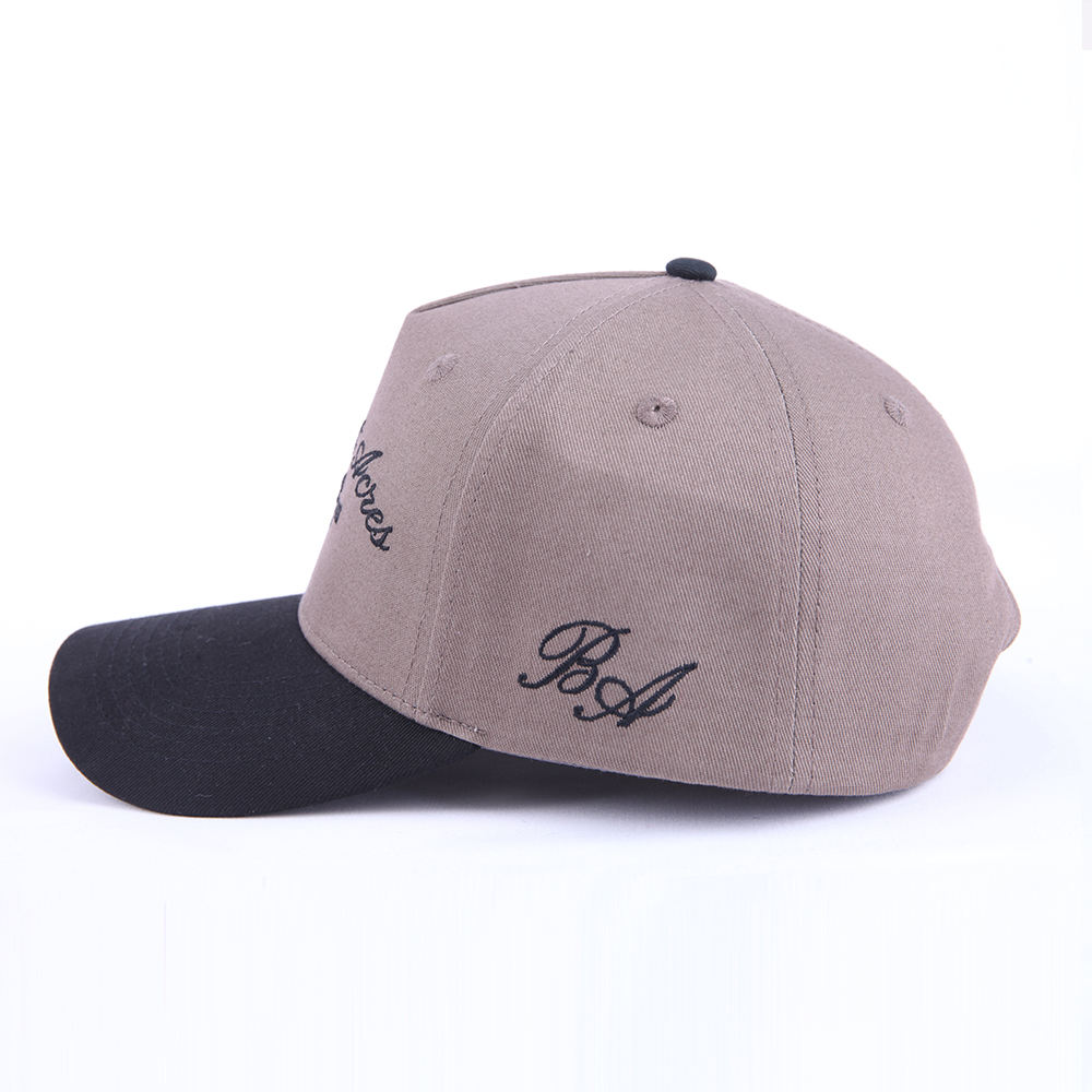 Two-Tone Belmont Acres Flat Embroidered Cotton Baseball Cap