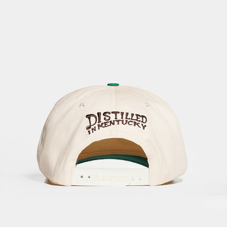 Two-Tone Cotton Twill Baseball Cap with Embroidered Fox