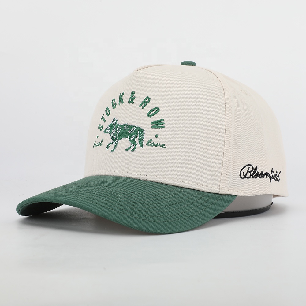 Stock & Row Two-Tone Green Embroidered Baseball Cap