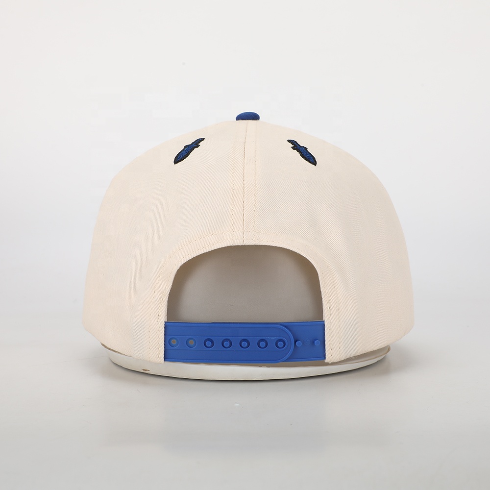 Two Tone Curved Brim Baseball Cap with Flat M Embroidery