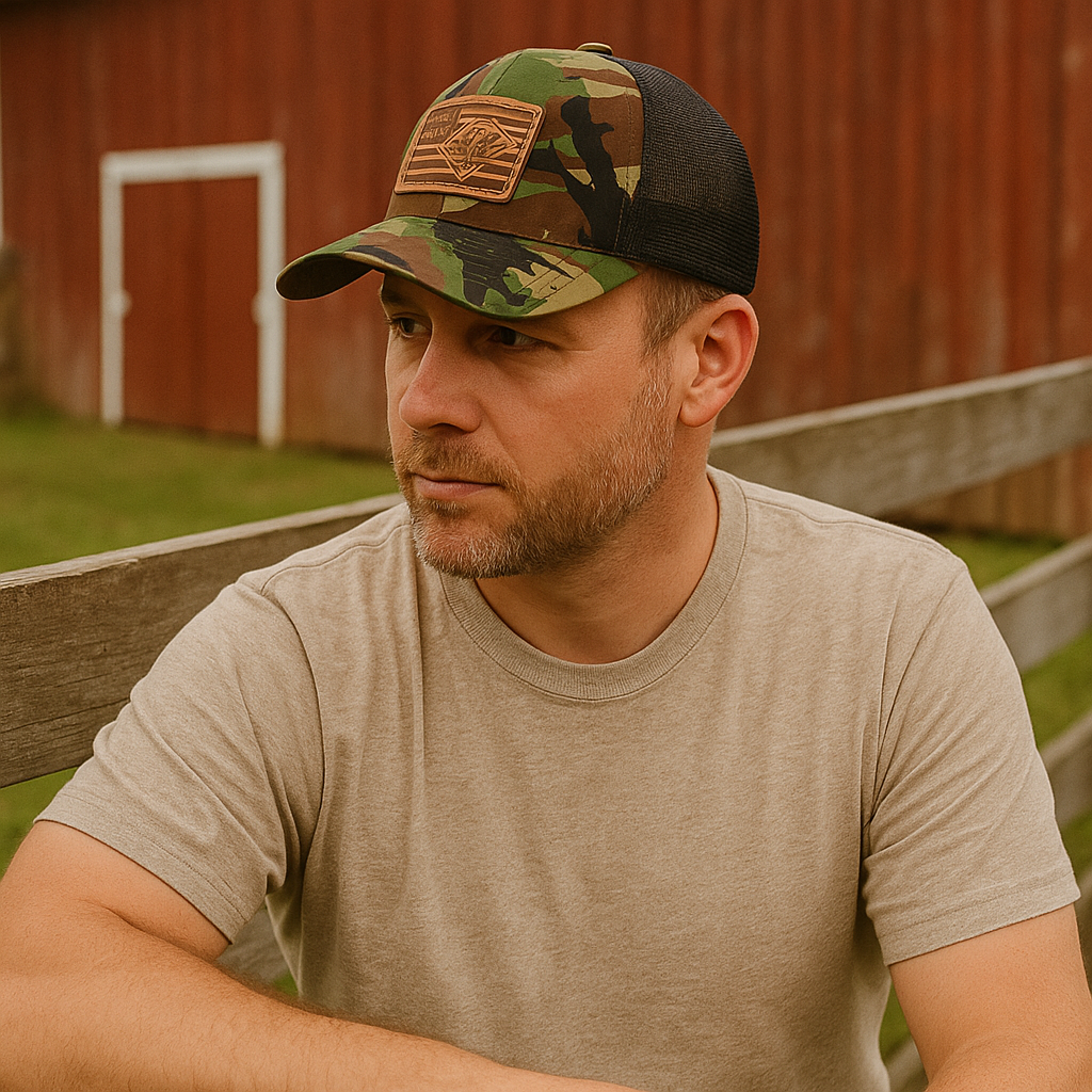 Outdoor Mesh Trucker Hat with Snapback Closure