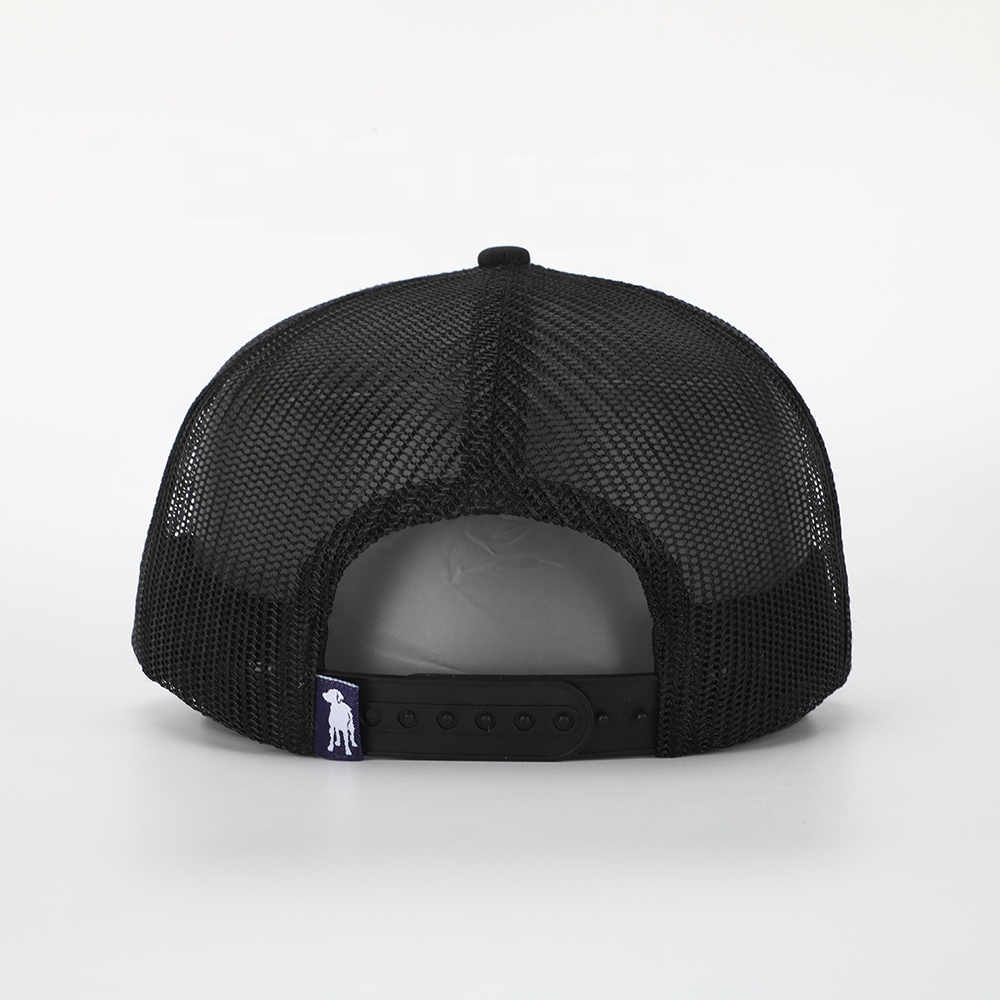 Camo Mesh Back Cap with Leather Logo Patch